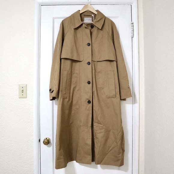 Everlane Jackets & Blazers - NWT Everlane The Long Mac Toasted Coconut Trench Coat Size XL